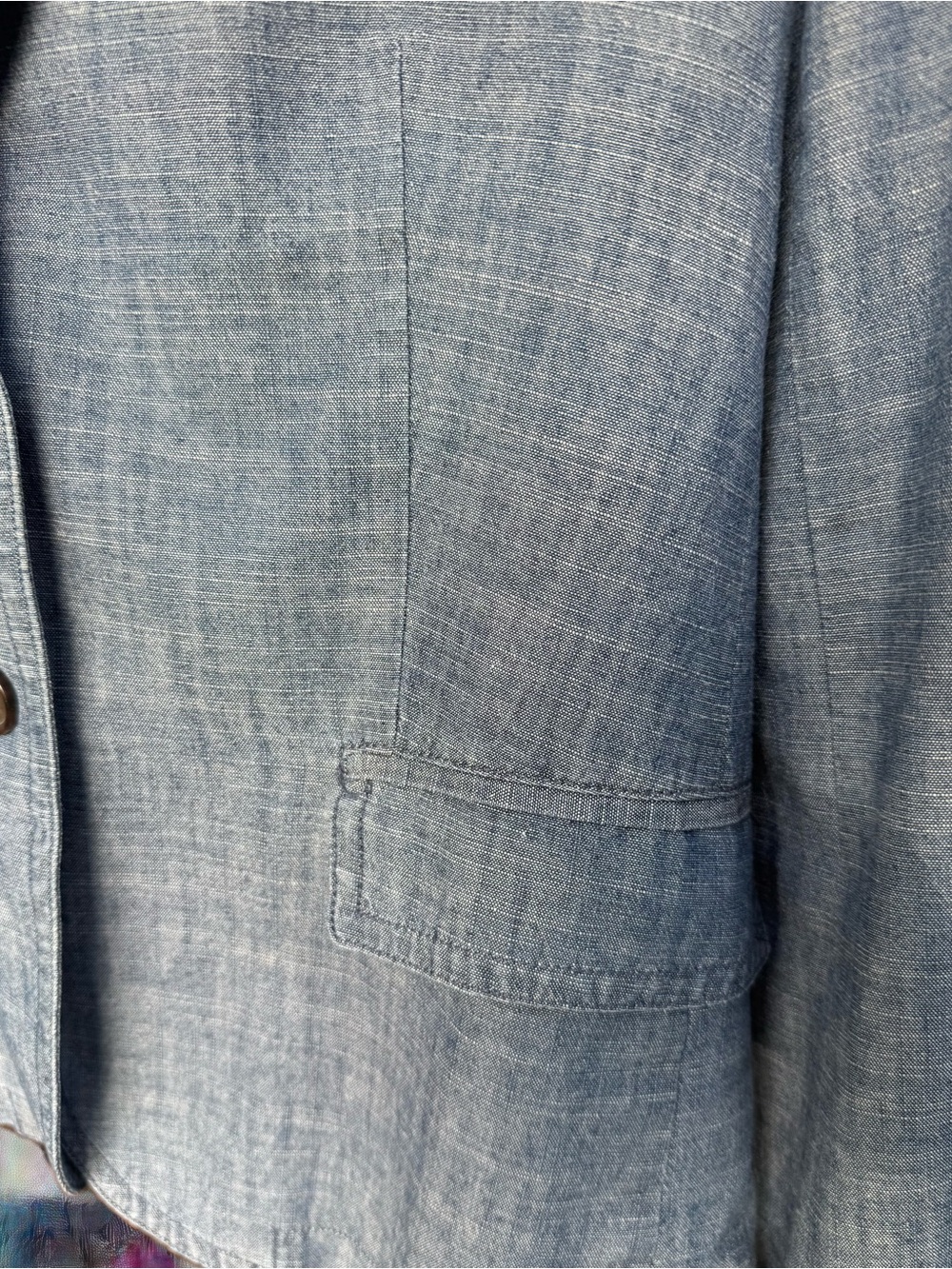 J.Crew Schoolboy Blazer Blue Chambray
Cotton Button Front Women’s Size 10 - Picture 6 of 12